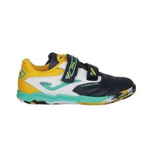 ZAPATILLA FUTBOL SALA CANCHA JR 2303 MARINO TURQUESA INDOOR CAJW2303INV