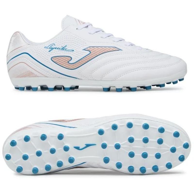 BOTA DE FUTBOL AGUILA 2332 BLANCO ORO ARTIFICIAL MULTITACO AGUS2332AG.jpg