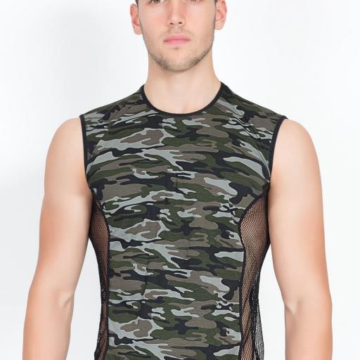 Camiseta sexy militar print