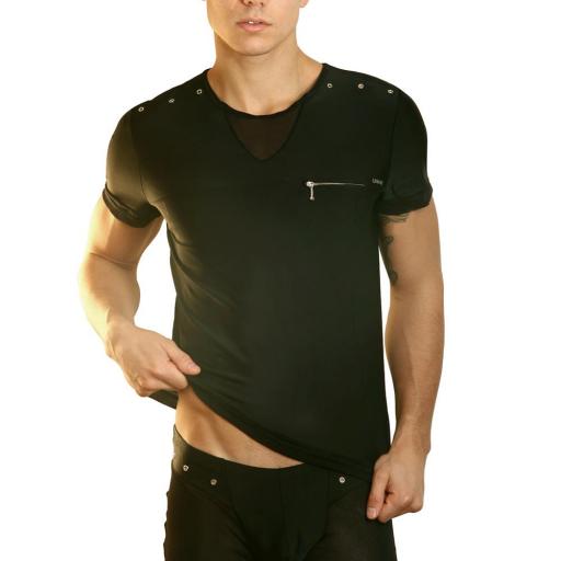 Camiseta transparente negro 