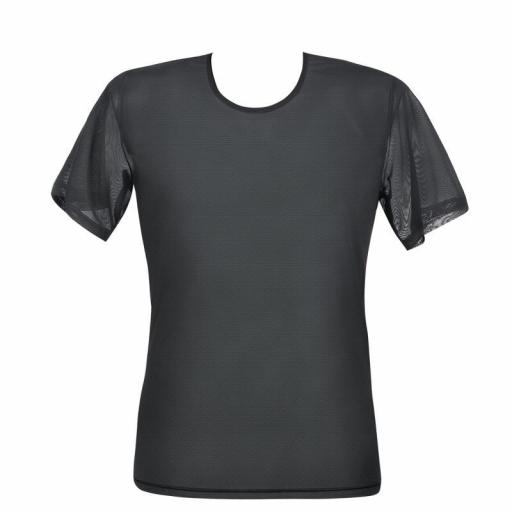 Camiseta Negra de Malla Transparente [2]