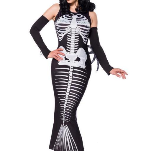 Disfraz esqueleto de Sirena llamativo [0]