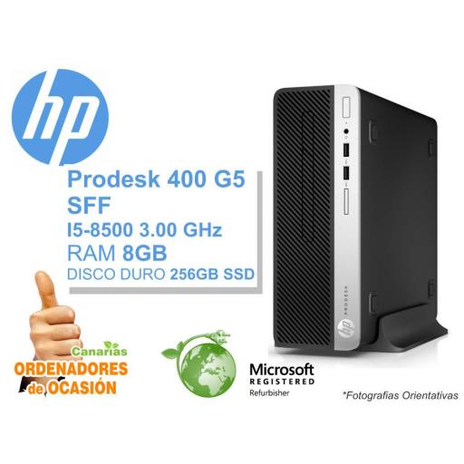 Intel Core i5-8500 3.00 GHz 8GB 256GB SSD - HP Prodesk 400 G5 SFF [0]