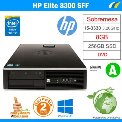 i5-3330 3.20 GHz 8GB 256GB SSD - HP COMPAQ ELITE 8300 SFF [0]