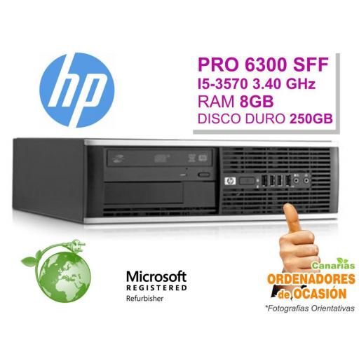 Intel Core i5-3570 3.40 GHz 8GB - HP COMPAQ PRO 6300 SFF [0]