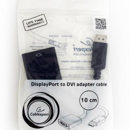 Adaptador DisplayPort macho a DVI hembra