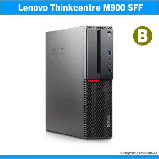 i3-6100 3.70 GHz | 8GB | 256GB SSD | ​​LENOVO THINKCENTRE M900 SFF | GRADO B | 1 PUERTO USB Fail