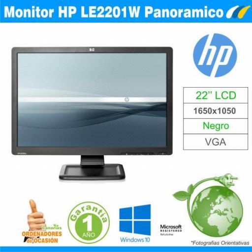 LCD HP LE2201w 22" Panoramico - Grado A [0]