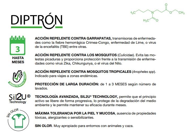 DIPTRON TEXTIL REPELENTE INSECTOS PISTOLA 100ML.