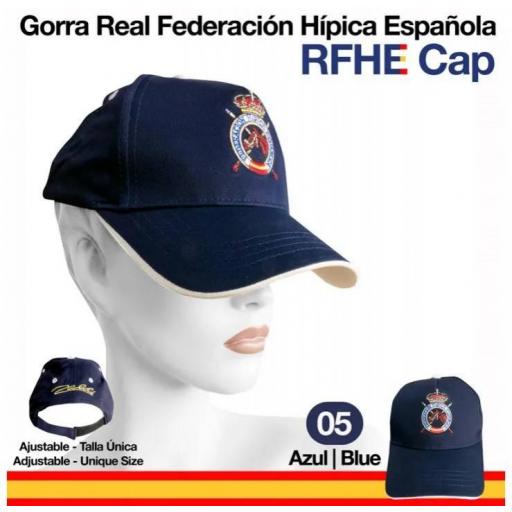 GORRA CAP REAL FEDERACIÓN HÍPICA ESPAÑOLA AZUL [0]