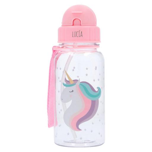 Botella Plástico Tutete Unicornio