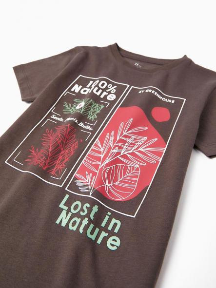 Camiseta Zippy Lost In Nature Gris [1]