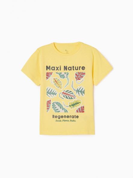 Camiseta Zippy Maxi Nature Amarillo