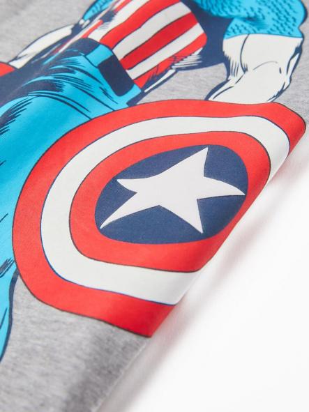 Camiseta Zippy Capitán América Gris [1]