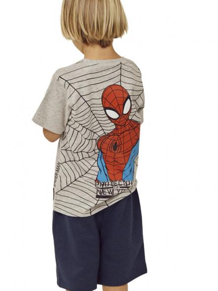 Camiseta Zippy Spiderman Gris