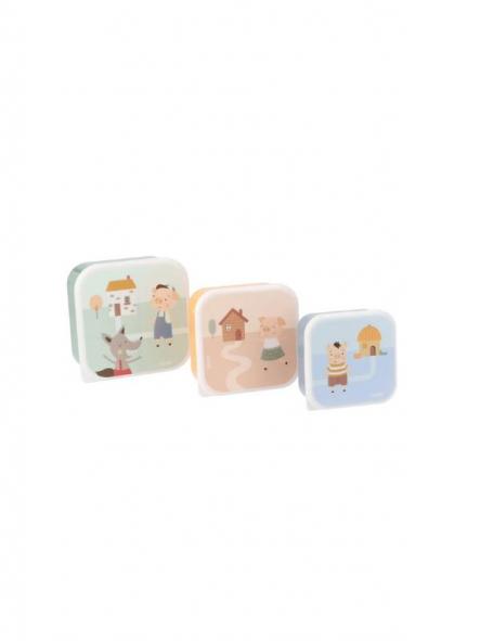 3 Cajas Almuerzo Tutete The Three Little Pigs