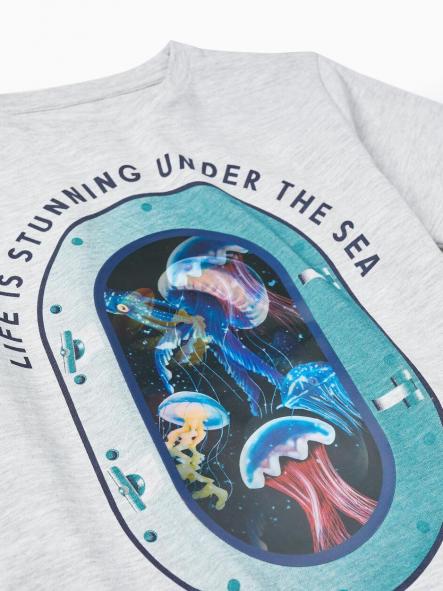 Camiseta Zippy Under Sea Gris [2]