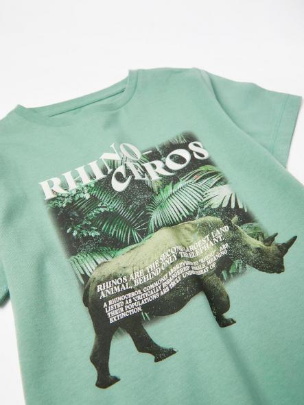 Camiseta Zippy Rinoceronte Verde [3]