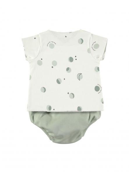 Top + Culotte BabyClic Luna Green [1]