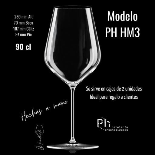 Copas de Vino Sopladas y Personalizadas [3]