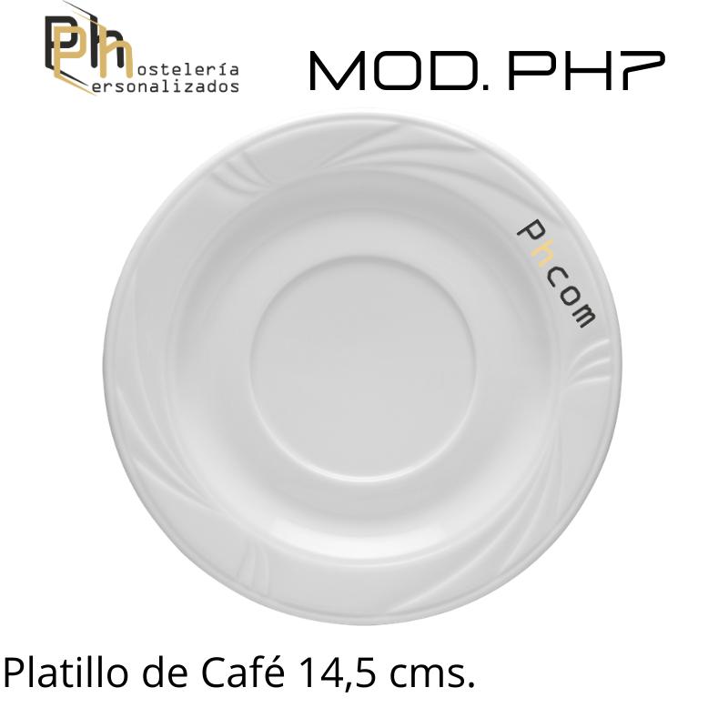 Platillo Café 14,5 cms. Personalizado a 1 color. MOD.PH7