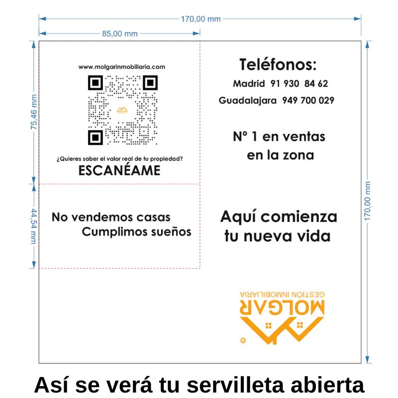 MINISERVICE IMPRESIÓN TOTAL 17*17 cm