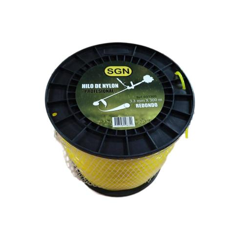 Hilo desbrozadora 3,3 mm x 300 m redondo - bobina amarilla