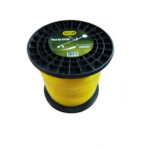 Hilo desbrozadora 3 mm x 400 m redondo - bobina amarilla [0]