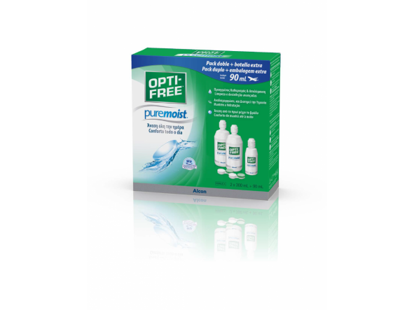 Opti Free Puremoist Pack 2x300 mL + 1X90 mL