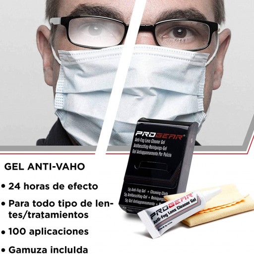 Gel limpiador de lentes antivaho Progear [2]