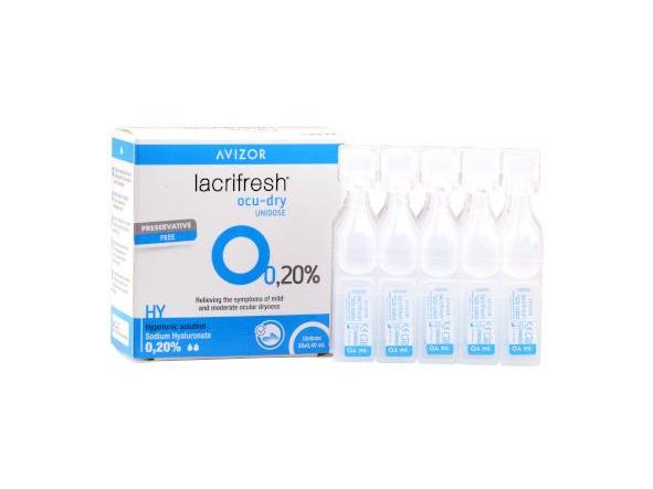 04 GOTAS LUBRICANTES AVIZOR LACRIFRESH OCU DRY 0.2% 20X0.4ML