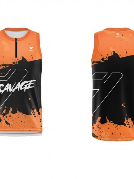 Camiseta Trail Running  Sin Mangas  3001 Naranja [2]