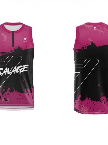 Camiseta Trail Running  Sin Mangas  3001 Rosa [2]