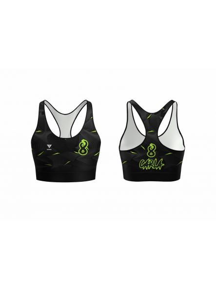 Top Deportes Playa D1017 - Black and Green [2]