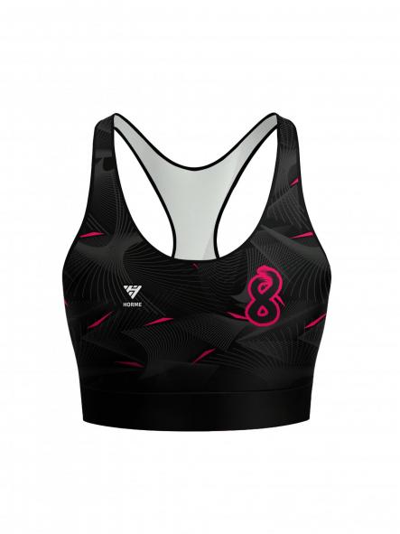 Top Deportes Playa D1017 - Black and Pink