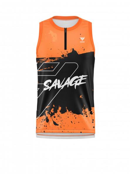 Camiseta Trail Running  Sin Mangas  3001 Naranja