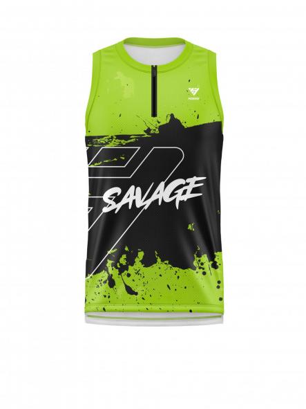 Camiseta Trail Running  Sin Mangas  3001 Verde