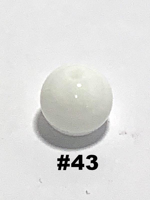 Piedra blanco brillo 8mm