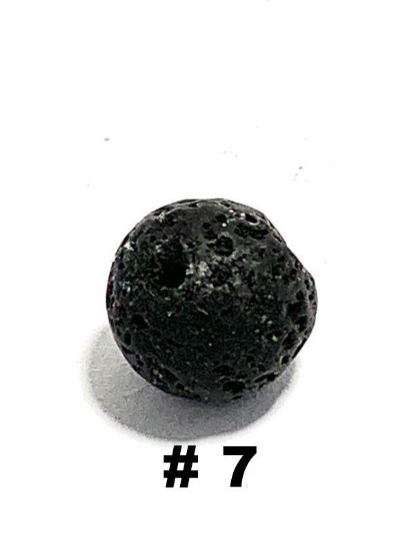 Piedra lava negra 8mm