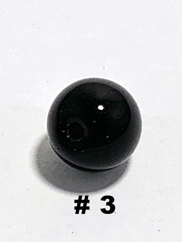 Piedra negro brillo 8mm