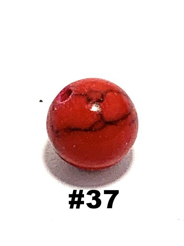 Piedra turquesa "roja"8mm