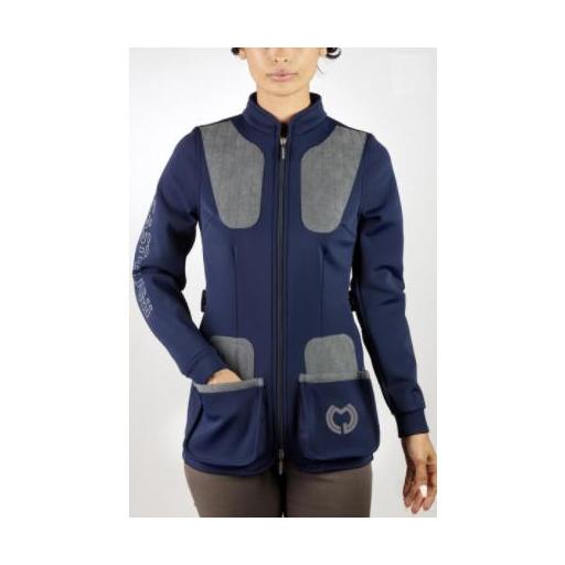 Chaqueta Impermeable  Mujer (Azul y Gris)