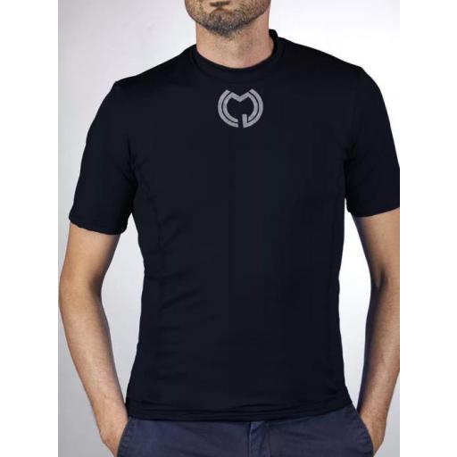 Camiseta Técnica Manga Corta Negra