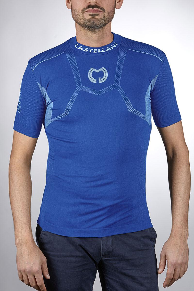 Camiseta sin costuras PRO (Azul) 