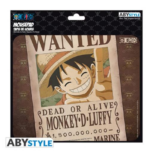 Alfombrilla de Ratón One Piece cartel wanted Luffy [1]