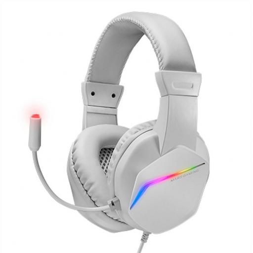 Auriculares gaming Mars MH122 WHITE