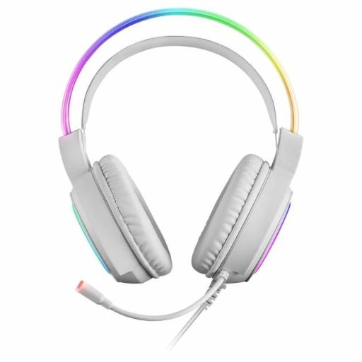 Auriculares gaming Mars MHRGB White [1]