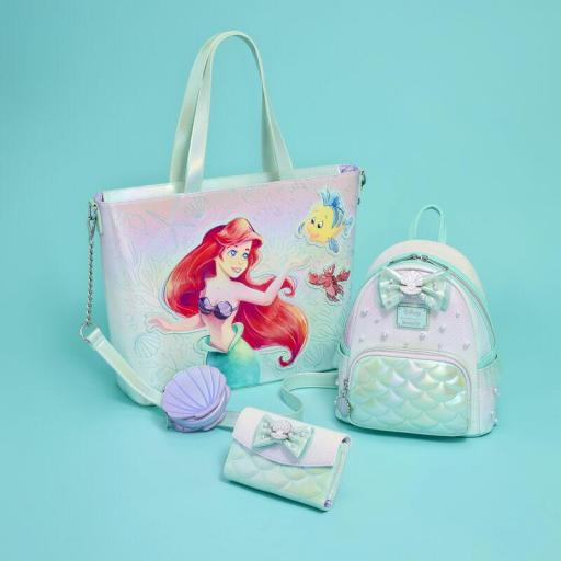 Bolso y Monedero La Sirenita Ariel, Flounder y Sebastian Loungefly Disney 38 cm [6]