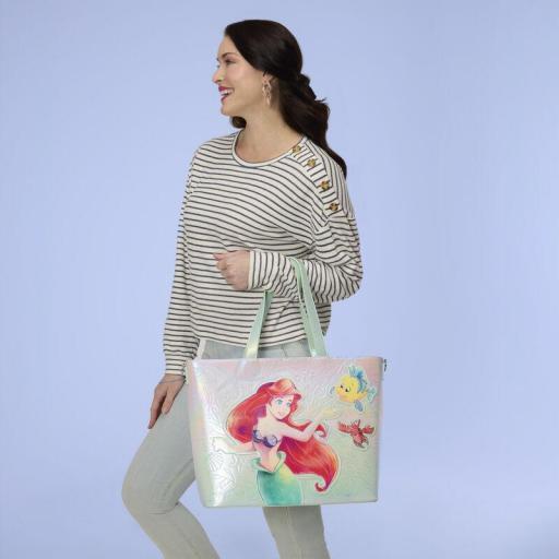 Bolso y Monedero La Sirenita Ariel, Flounder y Sebastian Loungefly Disney 38 cm [5]