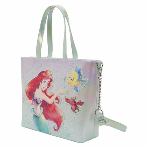 Bolso y Monedero La Sirenita Ariel, Flounder y Sebastian Loungefly Disney 38 cm [3]